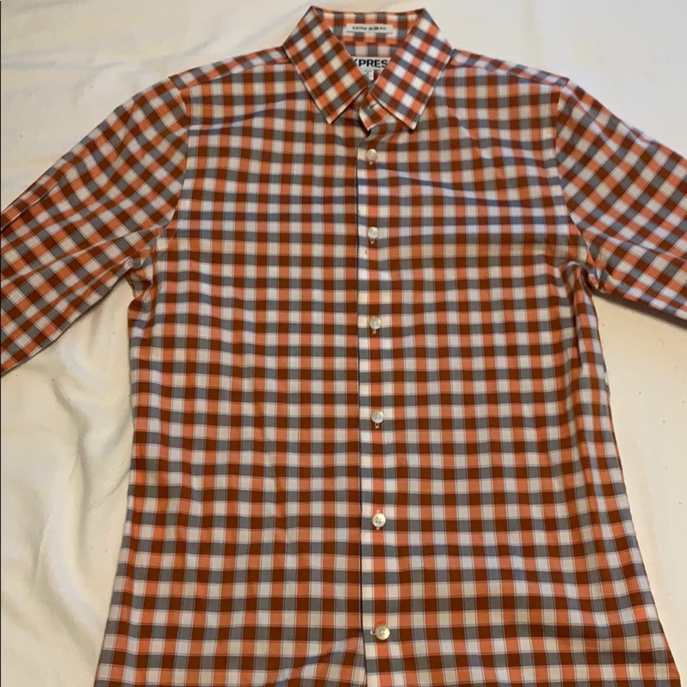 Express Extra Slim Fit Casual Dress Shirt